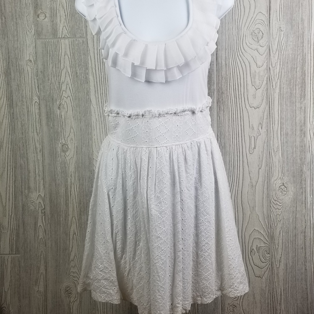 3 / $15 Candies Eyelet White Dress